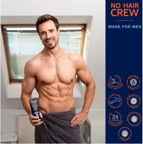 No Hair Crew intimate crema depilatoria íntima para hombre 100ml