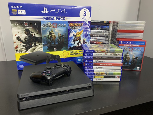 Sony Playstation 4 Usado Slim 500gb Standard - Ps4 Semi-novo