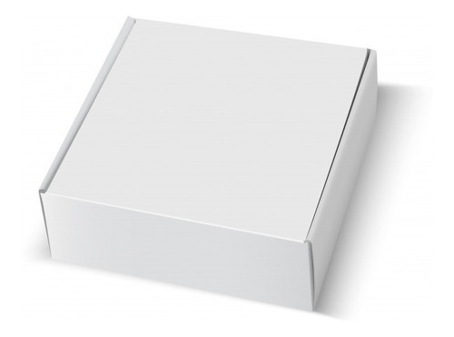 Caja De Cartulina Kraft Blanca 26x19,5x6,5 Pasteles Donas 