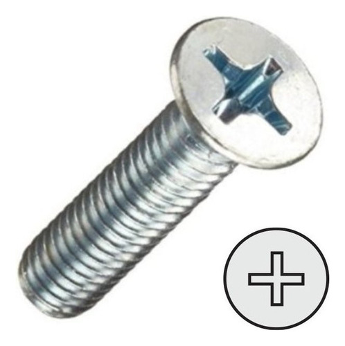 Tornillo Metal Cabeza Plana Phillips 1/4 X 1 1/2 (100 Uds)