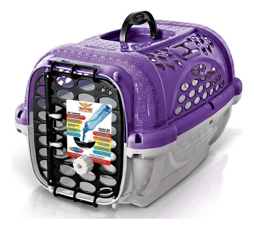 Transportadora Plast Pet N°2 47x34x30cm Violeta