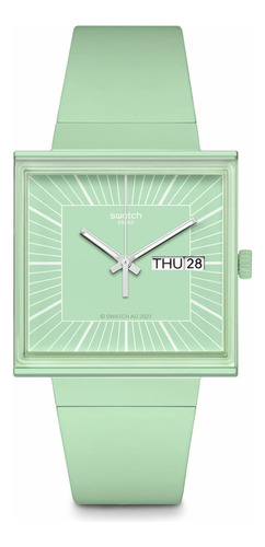 Reloj Casual Unisex Swatch Cuarzo Biocerámico Verde ¿y Si? 