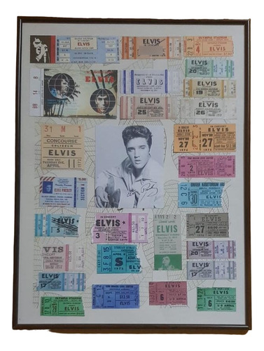 Cuadro Elvis Presley 40x30 Cm Unico! Lo Mejor Que Vas A Ver!