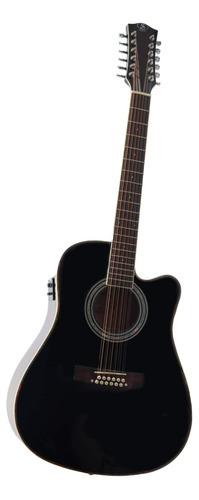 Guit. Docerola Eacustica Symphonic Negra J-20ce Blk+msi