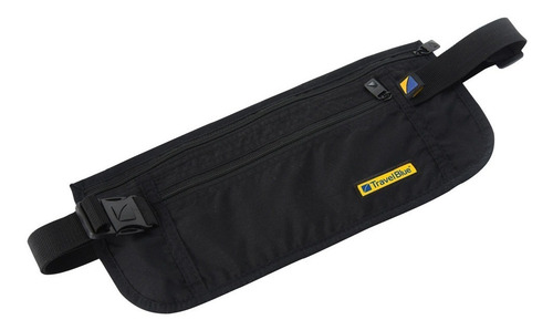Imagen 1 de 4 de Porta Valores Pasaporte Travel Blue Tb113 Full Color Negro Diseño De La Tela Liso