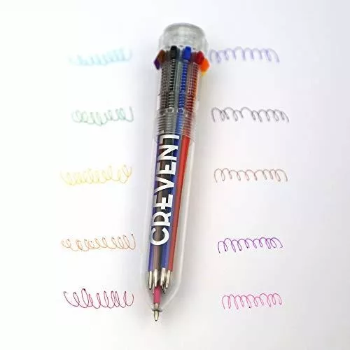  CREVENT 24Packs 6 Colors in One 0.7mm Multicolor
