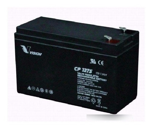 Bateria De Gel Vision Cp1275 12v 7.5 Ah Ups Alarmas Cp1270