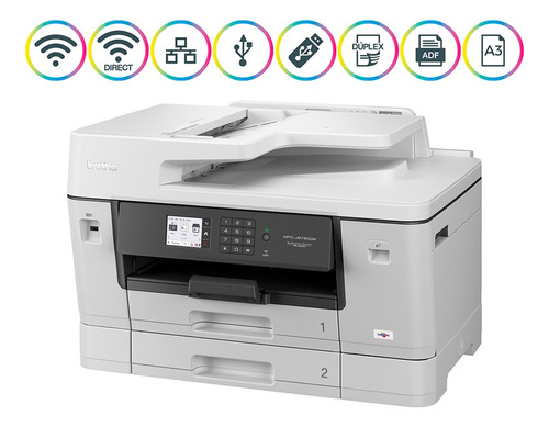 Impresora Multifuncional Brother A3 Adf Duplex Mfc-j6740dw