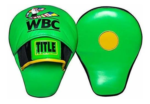 Titulo Boxeo Wbc Focus Mitts Verde Negro