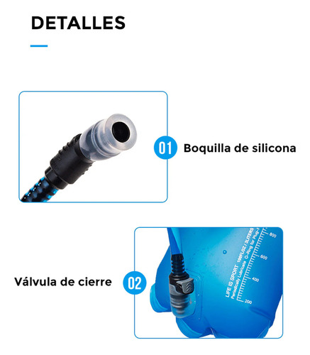 Bolsa Hidratación 3 L Plegable Para Mochila Running Aonijie