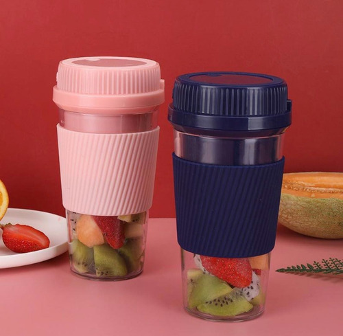 Imagen 3 de 10 de Vaso Licuadora Portatil Con Carga Usb Procesadora Con Fuerza