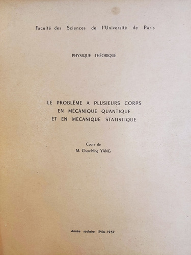 Libro Mécanique Quantique Et En Mécanique Statistique  169j1