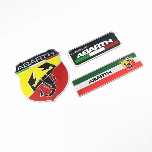 Emblema Insignia Metálica Abarth Para Fiat Precio Unitario!