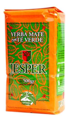 12 Yerba Mate Jesper Con Té Verde X 500g C/u Caba 6kg Bulto