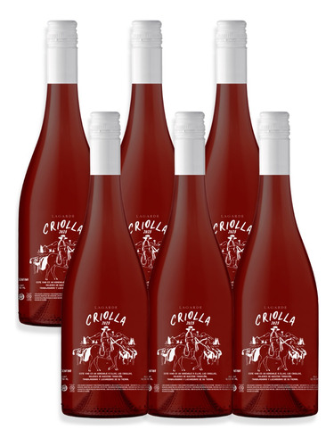 Vino Rosado Lagarde Criolla 750ml Mendoza Argentina Caja X6u