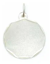 Comprar Medalla Redonda Plata 925 Borde Grabado Kendra Joyas