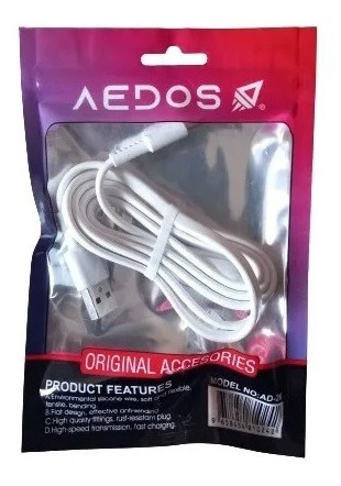Cable De Datos Aedos iPhone Usb 1mt