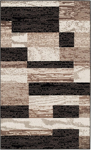 Superior Indoor Large Area Rug Jute Backing 5'x8' Chocolate