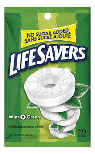 Life Savers Menta Verde Wint-o-sin Azucar (2.47 Oz) (paquete