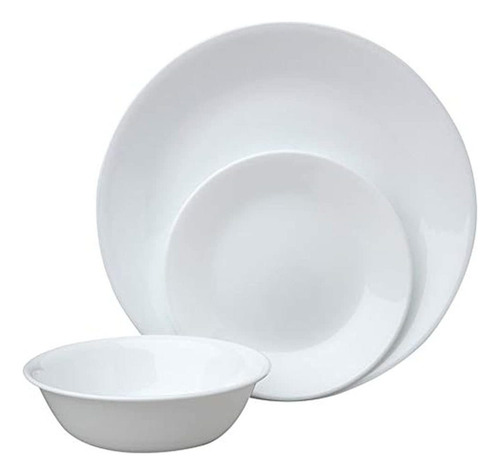 Juego De Vajilla Corelle Livingware De 18 Piezas, Blanco Esc