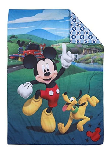 Juego De Cama Disney Para Niños Pequeños, 4 Piezas, Mickey M
