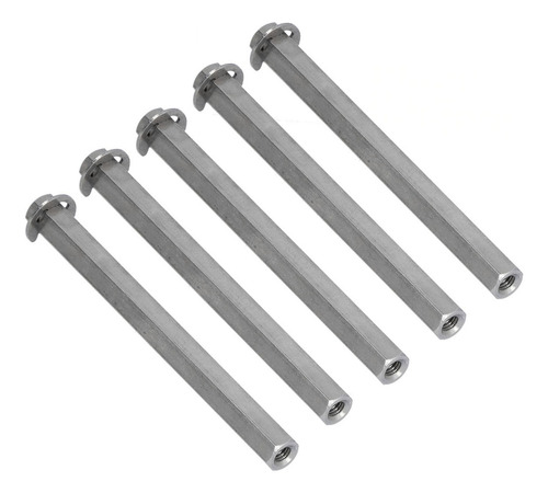 Varilla Hexagonal Roscada Hembra, 5 Piezas, Barra Recta De A