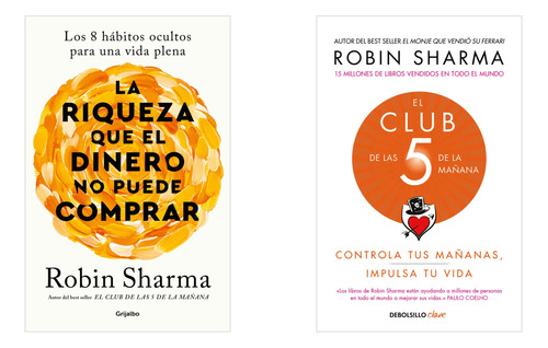 Riqueza Dinero No Puede Comprar + Club 5 - Sharma 2 Libros