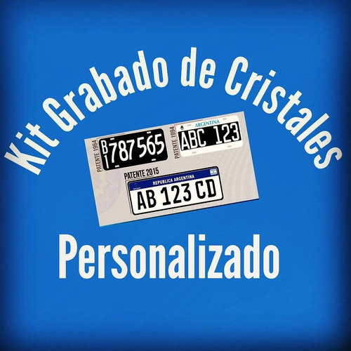 Kit  Grabalo Vos Mismo  Personalizado Con Tu Patente 