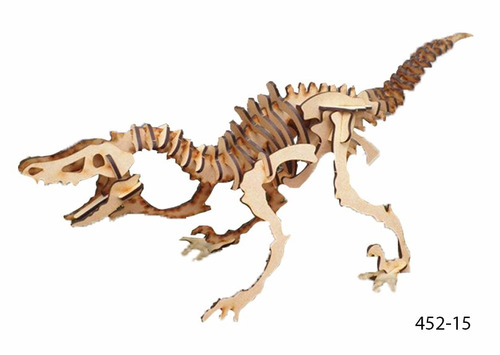 Velociraptor Rompecabezas 3d-madera