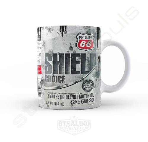 Taza De Porcelana Fierrera - Phillips 66 #02 | Oil - Aceite