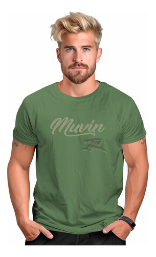 Camiseta Algodão Muvin Ed-02 Masculino Esporte Conforto