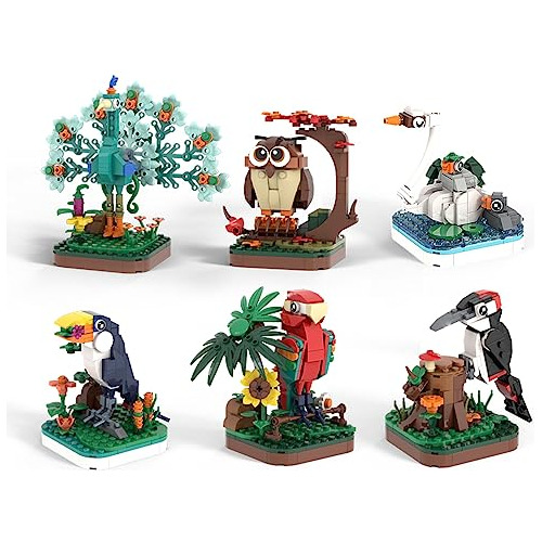 Mini Animals Building Block Set,simulation Bird Collect...