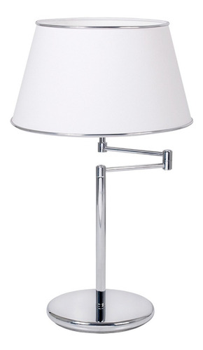 Lampara De Mesa Ulma Cromado O Platil Con Brazo