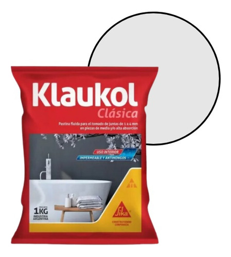 Pastina Ceramica Klaukol 1kg Antihongos Impermeable Estaño