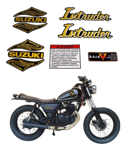 Kit Adesivos Suzuki Intruder 125 Ca-15517