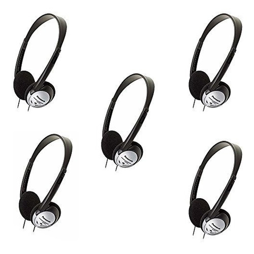 Auriculares Ligeros Panasonic Rp-ht21 Con Xbs (paquete De 5)