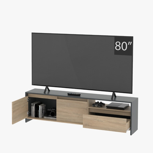 Mesa Rack Tv/ Led 80   Niza. 180 X 51 X 35- 2 Ptas, 1 Cajon