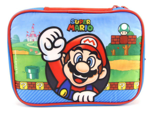Estojo Box Super Mario Infantil Casual Escolar Meninos