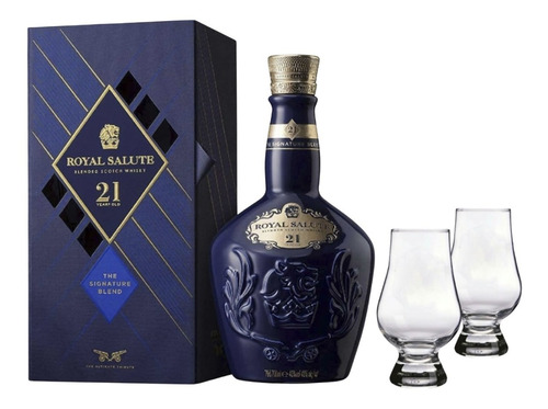 Whisky Chivas Regal Royal Salute 21 Años + 2 Copas De Cata 