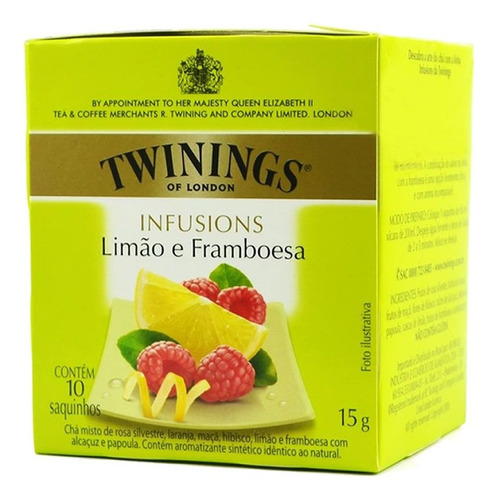 Te Twinings Infusión Limon Y Frambuesa  X 10 Sobres