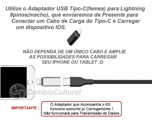 Digite c para cabo micro usb para o telefone móvel, adaptador