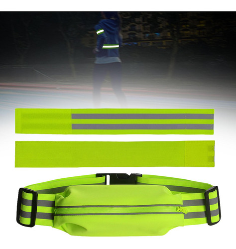 Correas De Tira 1 Cinturón Y 2 Brazaletes Verde