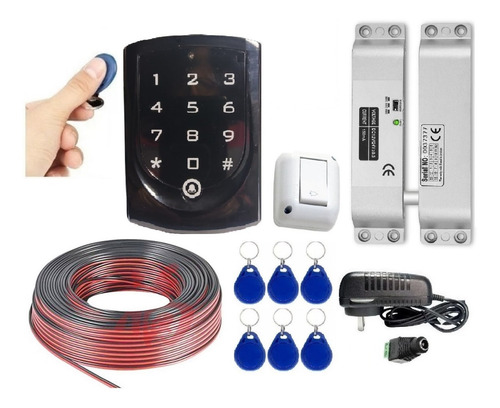Control Acceso Cerradura Perno Magnetica Segura Kit Swx