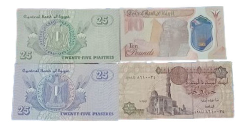 Lote De Billetes De Egipto
