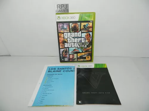 Usado: Grand Theft Auto V Five - Xbox 360 - Semi-Novo - Original
