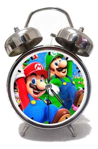 Despertador Reloj Mario Bros Luigi Peach Bowser  Video Juego