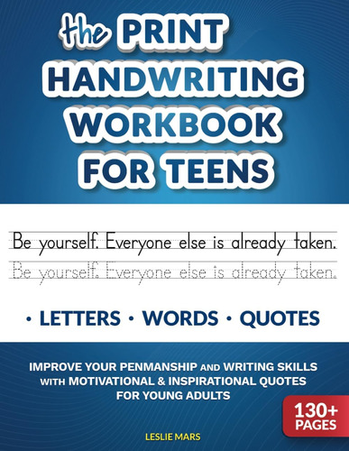 Libro The Print Handwriting Workbook For Teens-inglés