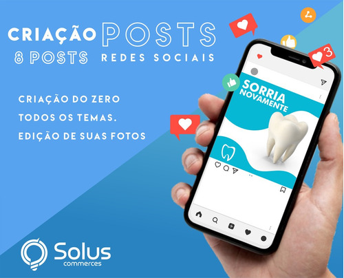 Criação 8 Posts Para Facebook Instagram Linkedin