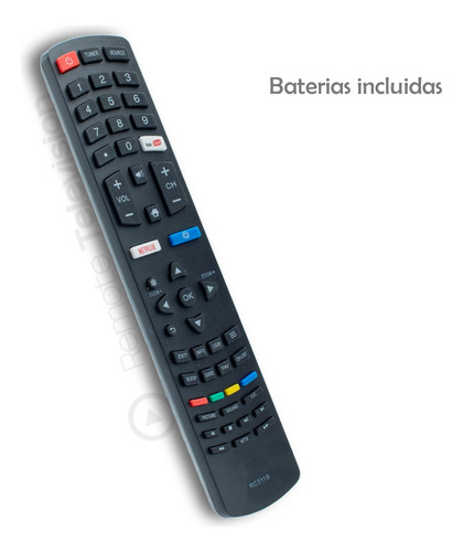 Control Remoto Hk Pro Smart Tv Rc311s Boton Netflix + Pilas