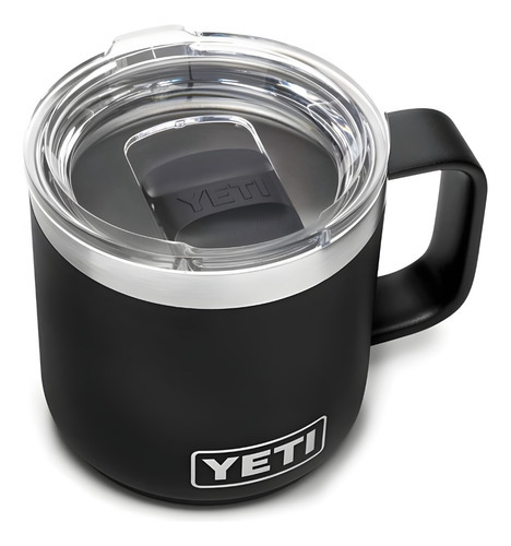 Taza Yeti Térmica Rambler 14 Oz Con Tapa Iman Color Negro